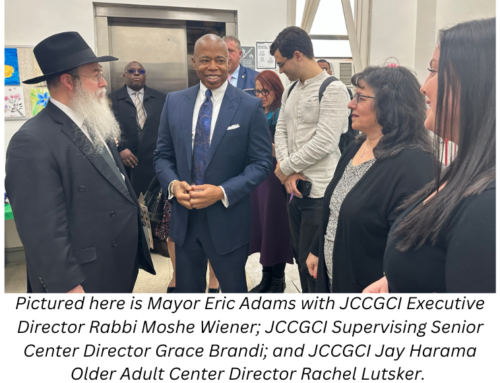 Mayor Eric Adams Visits JCCGCI Jay Harama Older Adult Center