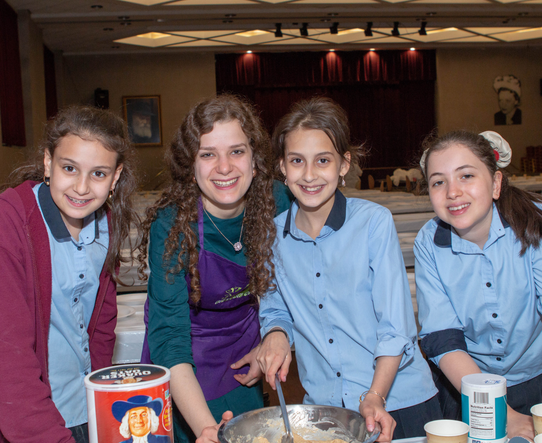 girls cooking together