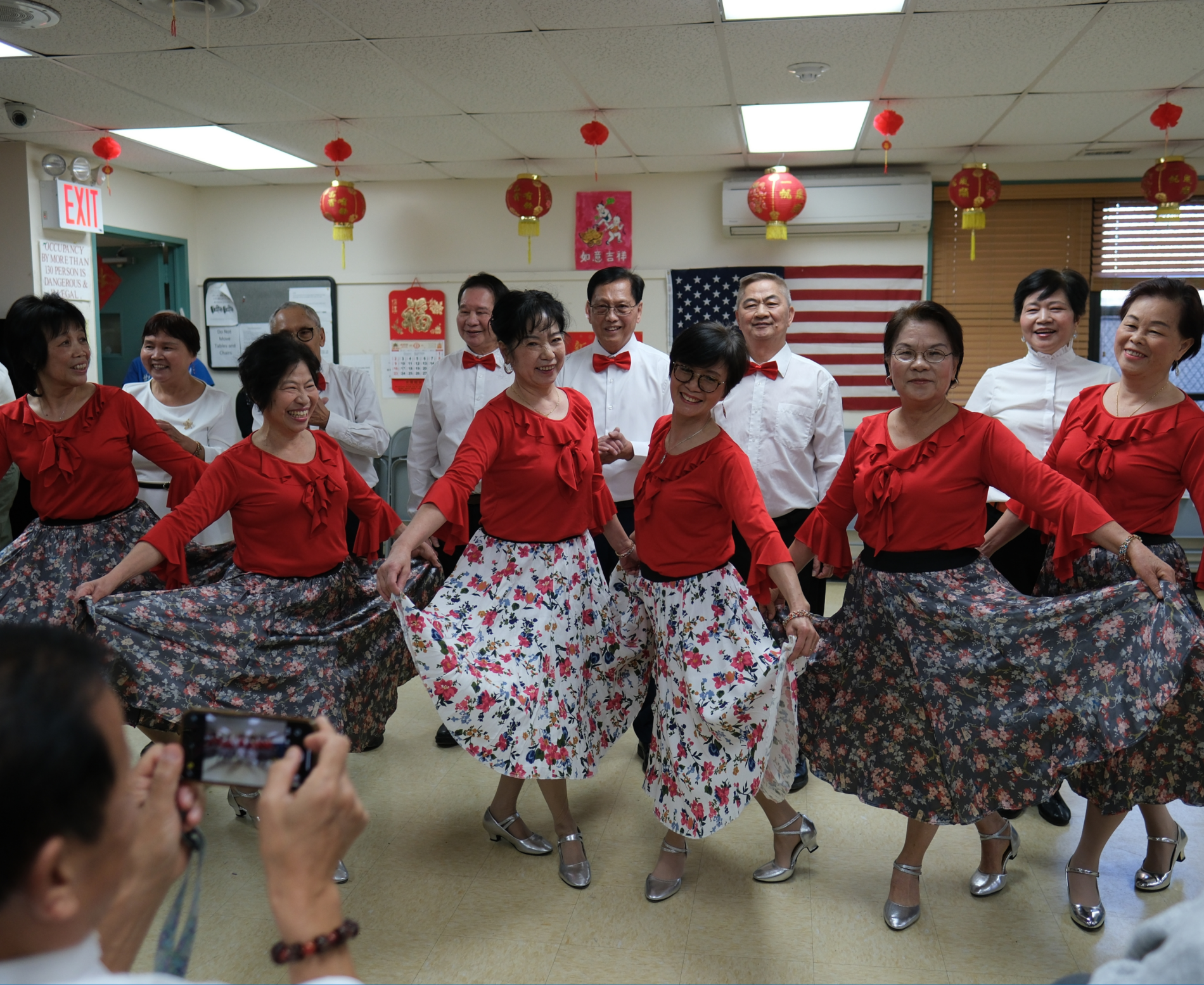 Group dance performers
