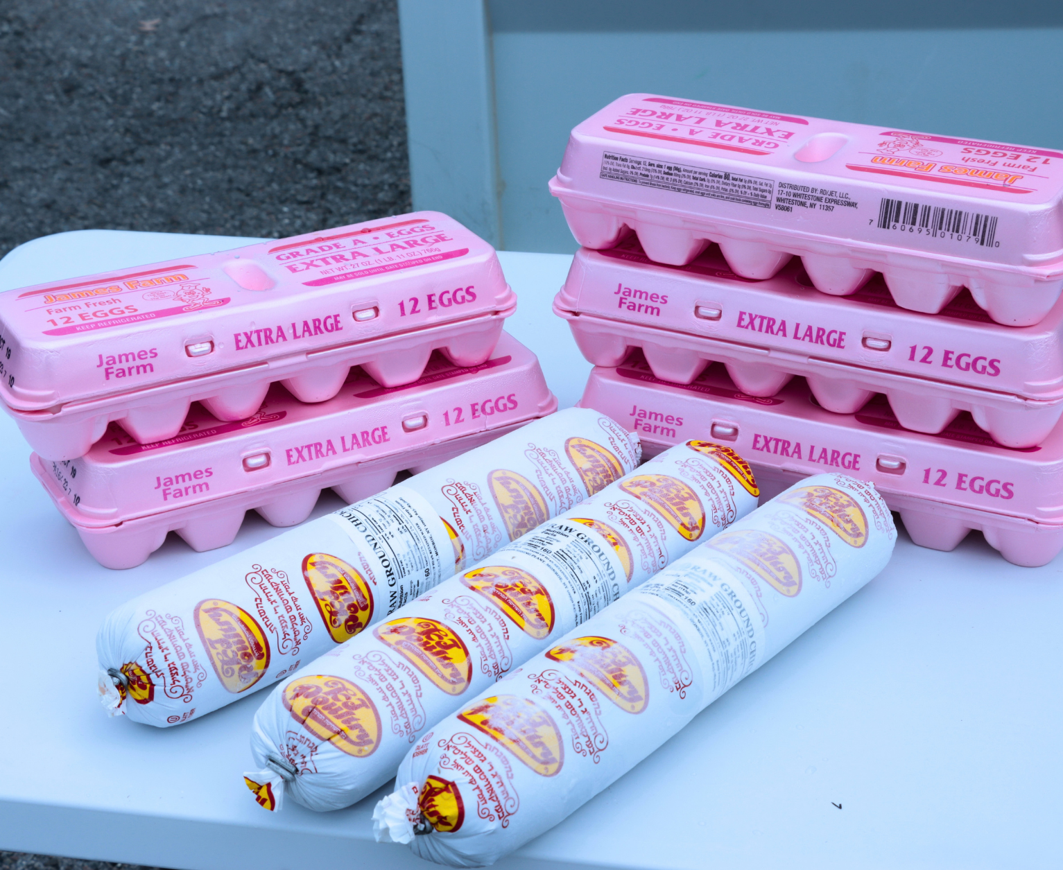 Groceries that were given out